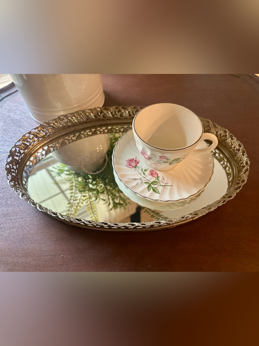 Vintage Mirror Tray